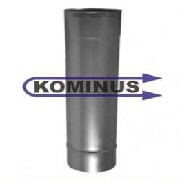 Rovný diel teleskopický v pr. 80 mm a nastaviteľný do dĺžky 1m v hr. 0,5 mm - Kominus