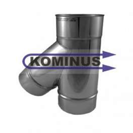 Odbočka T-kus 45 st. v pr. 80 mm v hr. 0,5 mm, Komínová vložka - Kominus