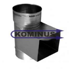 Dvierkový čistiace diel v pr. 80 mm v hr, 0,5 mm (rozmer pre dvierka 140x140) Kominus