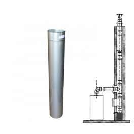 Rovný diel v pr. 160 mm v hr. 0,5 mm v dĺžke 1 m - Kominus