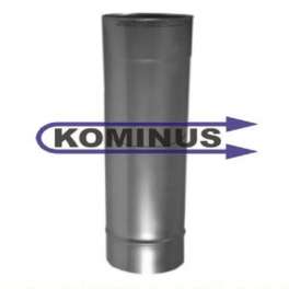 Rovný diel teleskopický v pr. 160 mm a nastaviteľný do dĺžky 1m v hr. 0,5 mm - Kominus