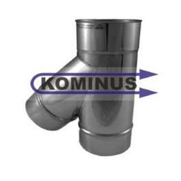 Odbočka T-kus 45 st. v pr. 160 mm v hr. 0,5 mm, Komínová vložka - Kominus
